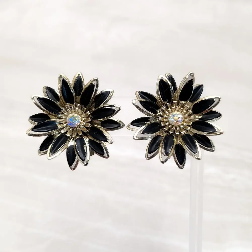 Vintage Clip On Earrings Extra Large 1.5